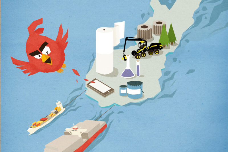 Angry Birds lentää pois Suomen kartalla