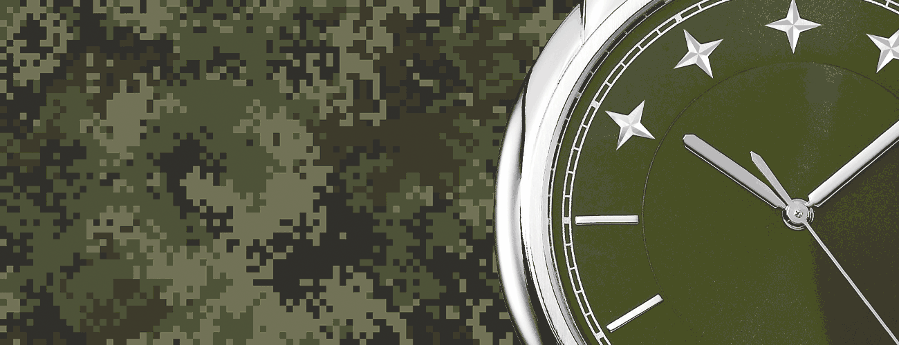 Rannekello, jossa tuntimerkkeinä Naton logoa muistuttava tähtikuvio